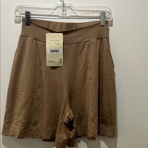 High Waist Tan Shorts for Women